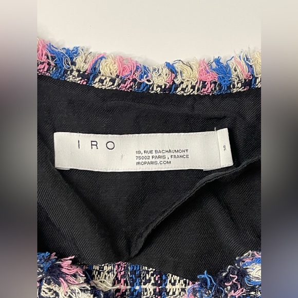 IRO | Revolve Open Front Frannie Tweed Jacket in Blue - Picture 13 of 13